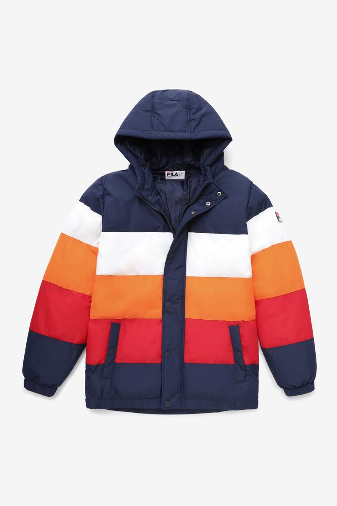 Fila Jacket Mens Multicolor - Giovanni Puffa - Philippines 9648125-RV